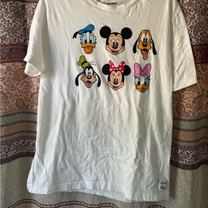 Old Navy x Disney White Graphic Tee — Mickey & Friends